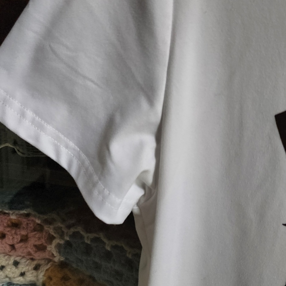 Gildan White Boo Boo Crew Short Sleeve Tee - Picture 4 of 5